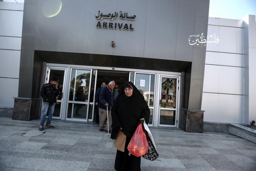 معبر رفح البري في مدينة رفح الحدودية مع جمهورية مصر العربية